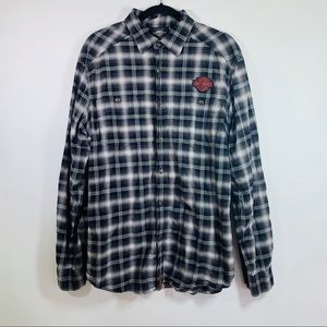 Harley Davidson Men’s Plaid Long Sleeve Shirt